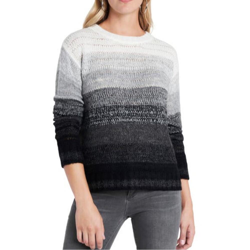 Vince Camuto Mohair Gradation Crew sweater rich black - XL